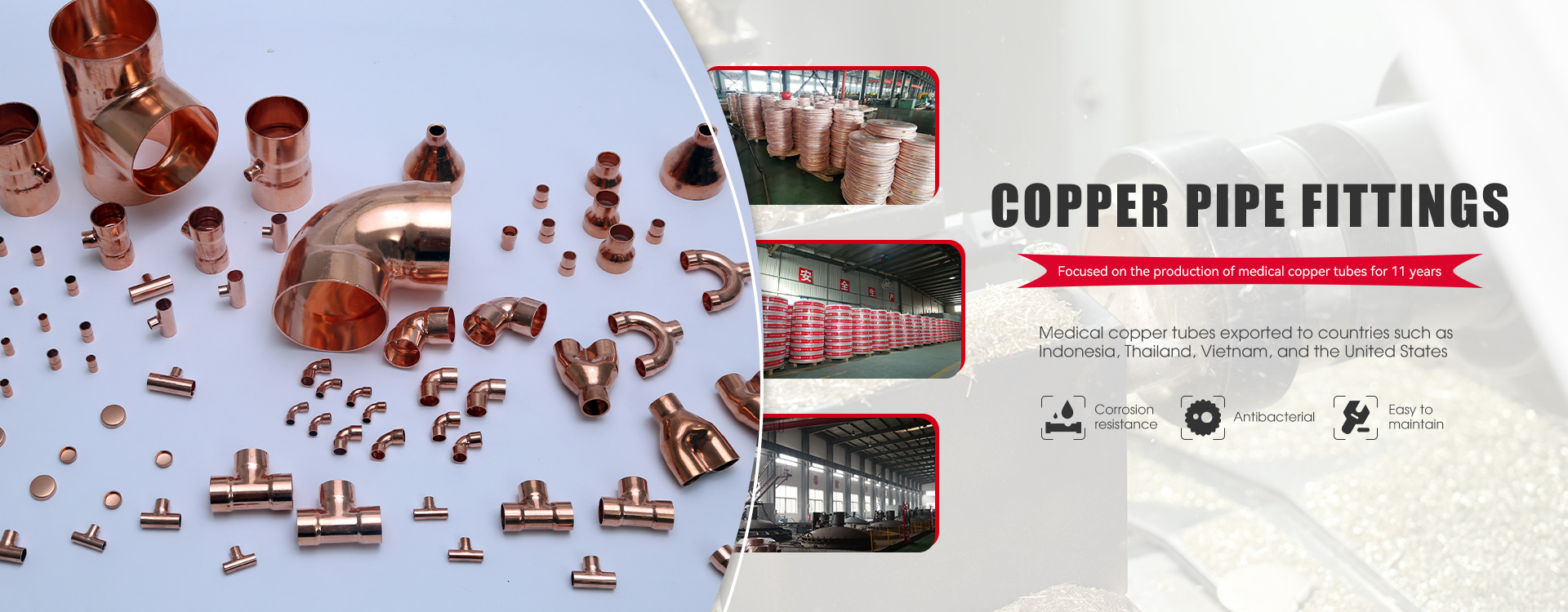 Phụ kiện ống đồng chất lượng cao
